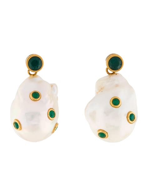 celine baroque pearl earrings price|Baroque Celine Earrings for Women .